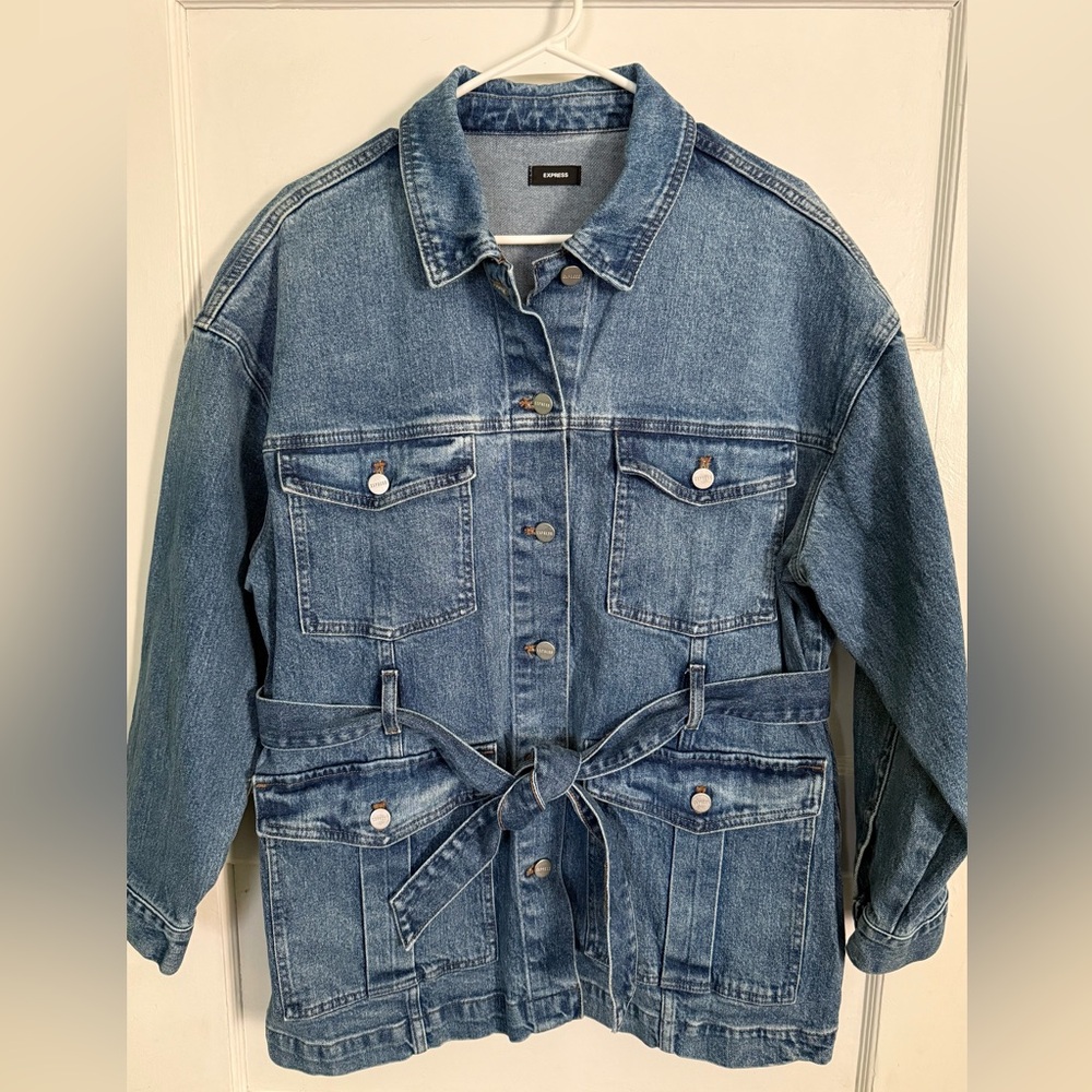 Express Medium Wash Jean Jacket